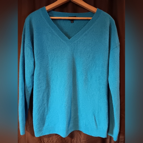 Talbots Sweaters - Talbots 100% Cashmere Sweater Womens Xl Blue